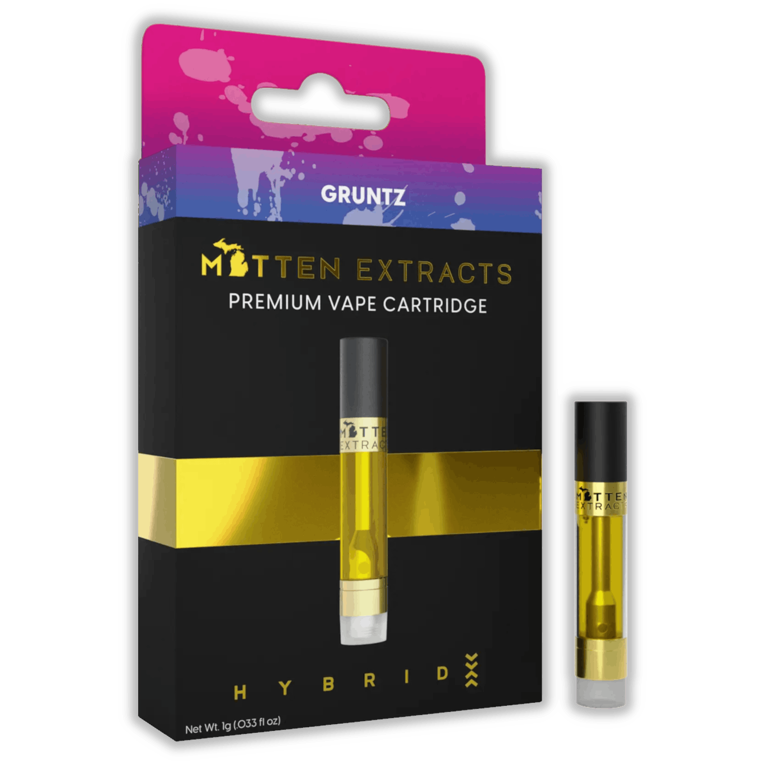 Product: Mitten Extracts | Vape Cart - 1g - Gruntz (Hybrid)