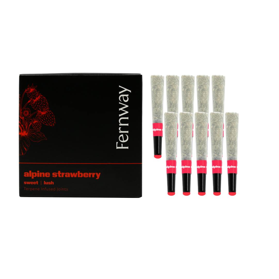 Photo of Alpine Strawberry Terpene Infused Pre-Roll 10-pack | 5g
