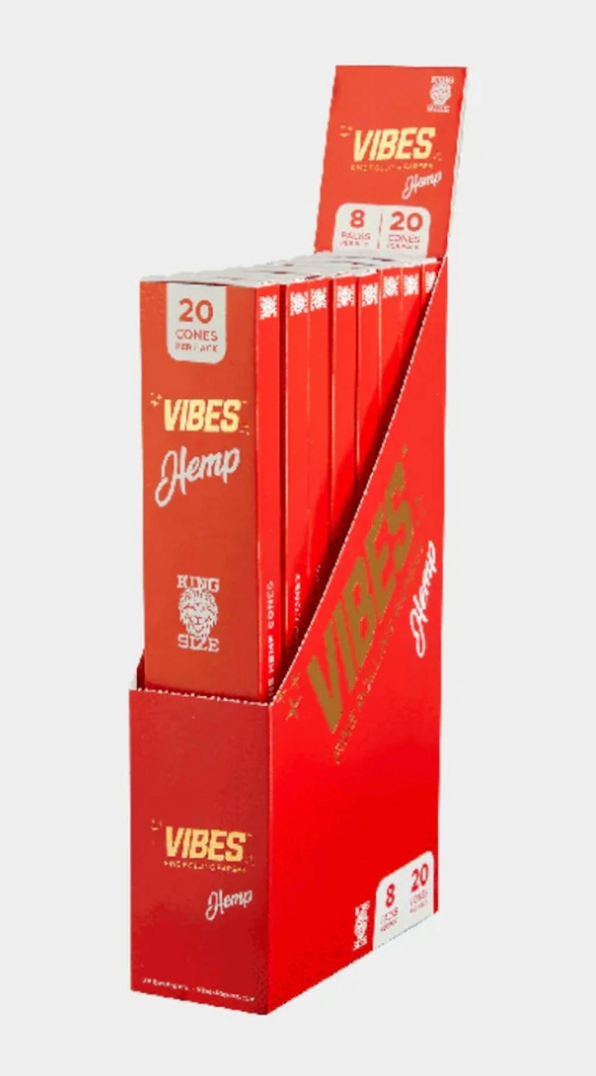 Photo of Vibes Cones King Size Hemp – 20pk