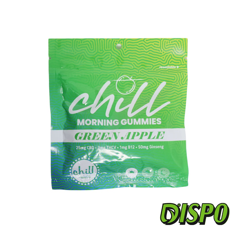 Chill Medicated - Green Apple All-Day CBD Gummies