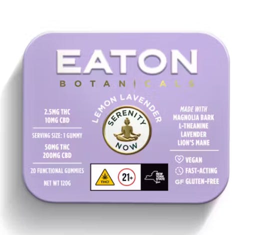 Edibles | Eaton Botanicals | Serenity Now | Lemon Lavender | Gummy | 2.5mg