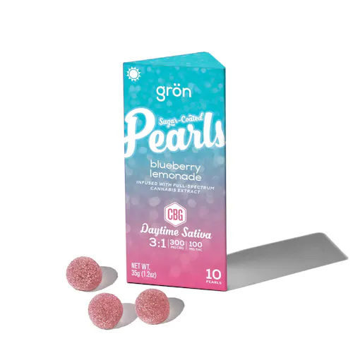GRON: Blueberry Lemonade Pearl 3:1 CBG/THC- 400mg (Sativa)-active