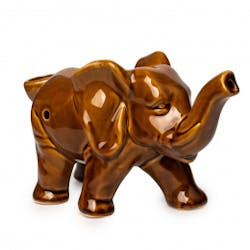 Elephant Ceramic Pipe | Sienna Brown