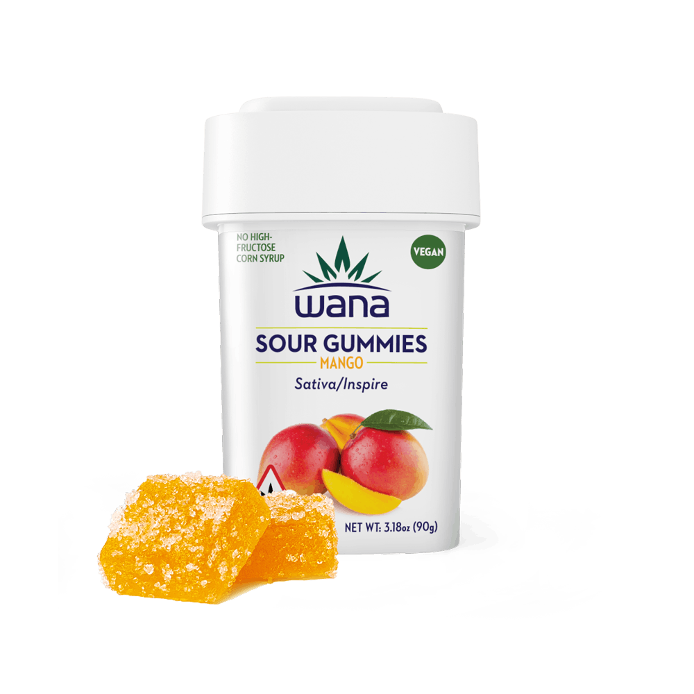 Wana Sour Mango | Gummies 20pk | Provincetown, MA | Hennep