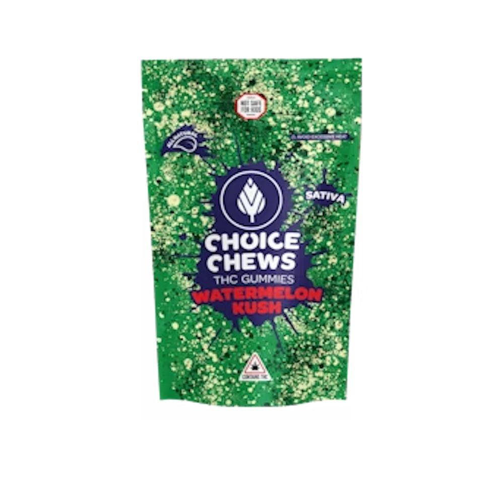Product Choice Chews | Watermelon Kush | Gummies | 100mg (Sativa)