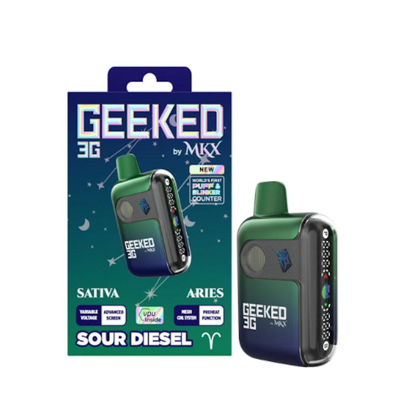 Geeked by MKX 3g Disposable Sour Diesel