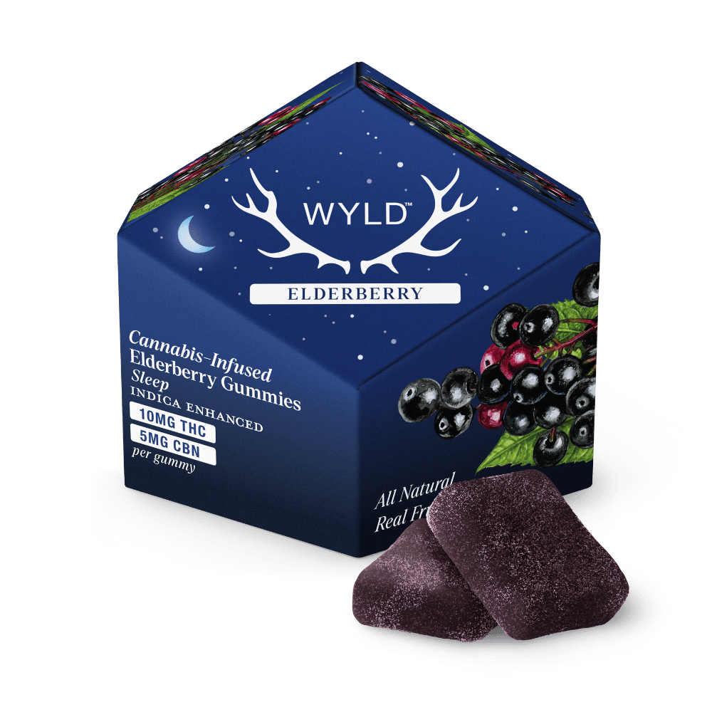 WYLD - 100mg Gummies 2:1 THC/CBN - Elderberry