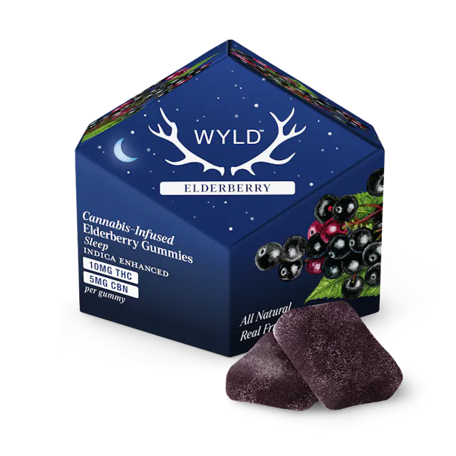 Wyld Elderberry 2:1 CBN + Indica Enhanced Gummies