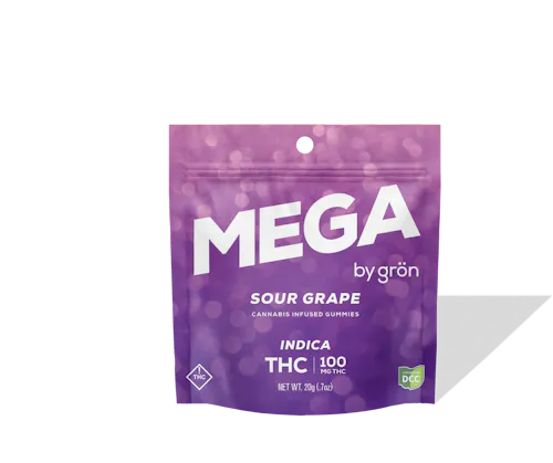 Gron | Sour Grape Mega Pearl | 100mg | Indica-2