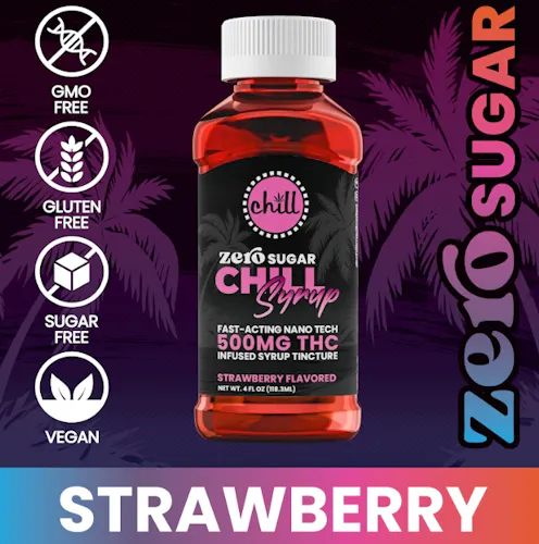 Strawberry | Zero Sugar THC Syrup-active