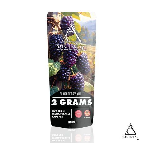 Society C - 2g Live Resin Disposable - Blackberry Kush - product image at King of Budz