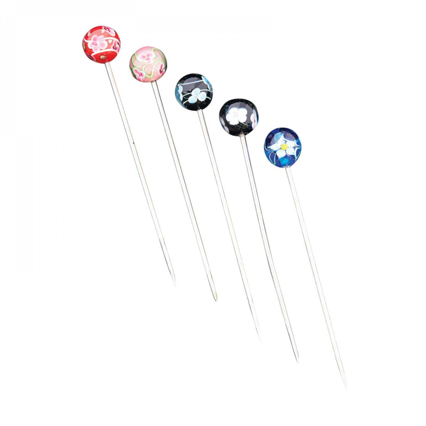 Glass Marble Dab Tool Poke - Assorted Colours - 1pk