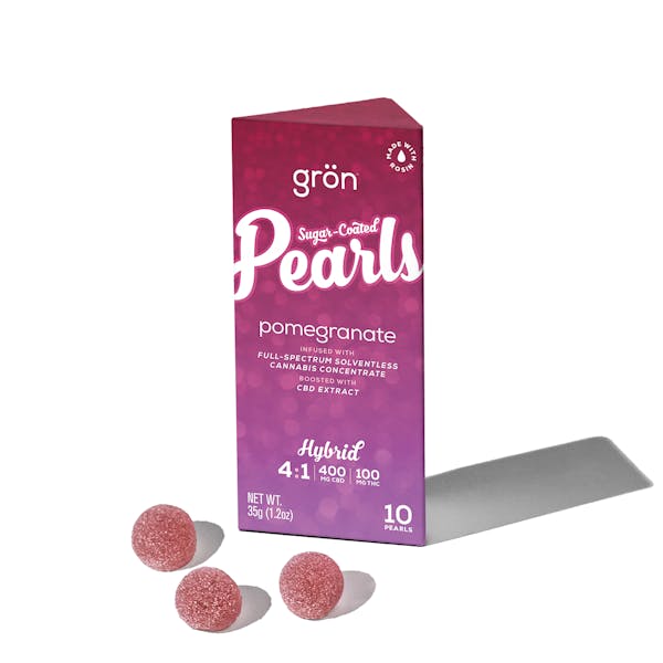 Gron 100mg 2:1:1 THC:CBC:CBG TANGELO Uplifting Euphoria Pearls 10pk 35g  Edibles | Grön 