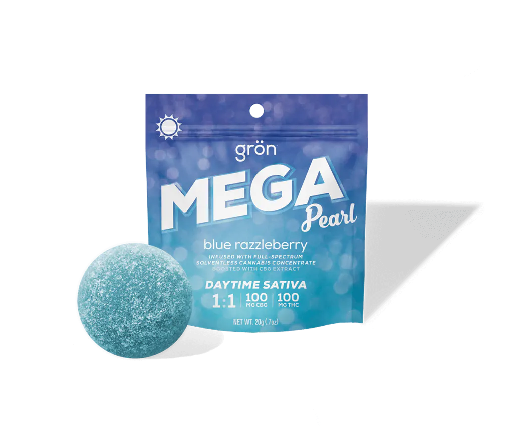 Grön 1:1 Blue Razzleberry Mega Pearl- Daytime Sativa - CBG/THC