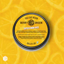 Berry Green - 15g Live Resin Baller Jar - Super Lemon Haze