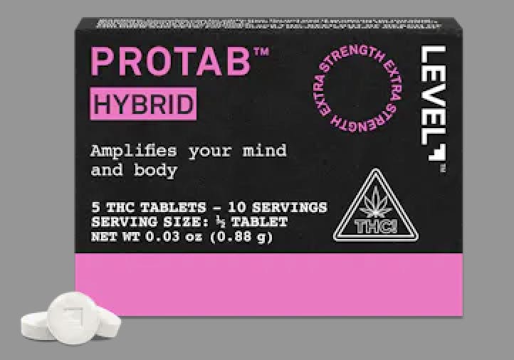 LEVEL-PROTAB THC Tablets 5pk (20mg)-Hybrid (BX)-0