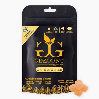 Edibles | Gezoont | Citrus Crush Gummies | 100mg | 10pc