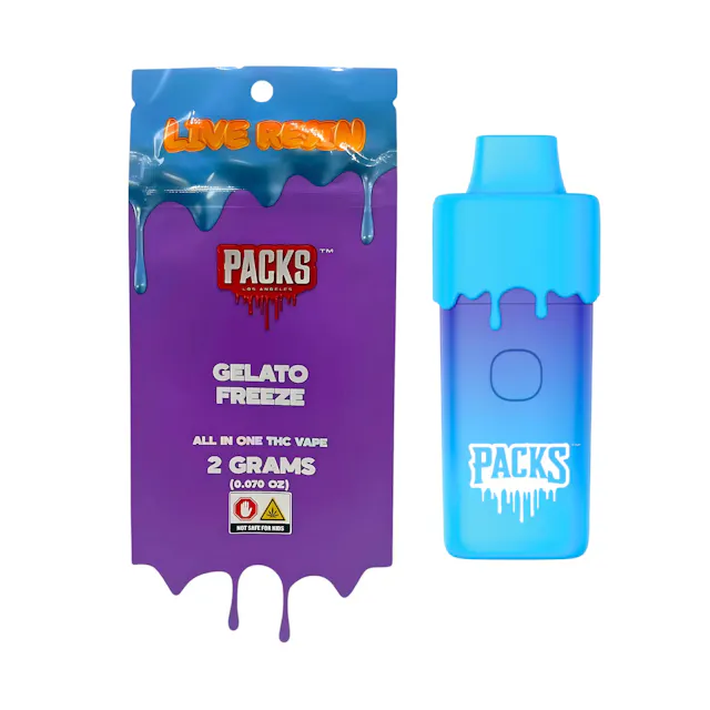 PacksPod Live Resin Disposable Gelato Freeze 2g (hybrid)
