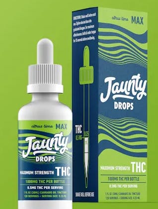 Jaunty Max Drops | 1,000mg THC | Citrus Lime