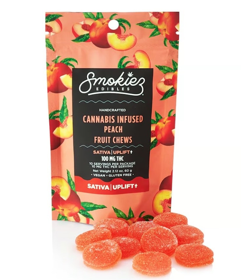 Smokiez Sour Peach Gummies 100mg Sativa
