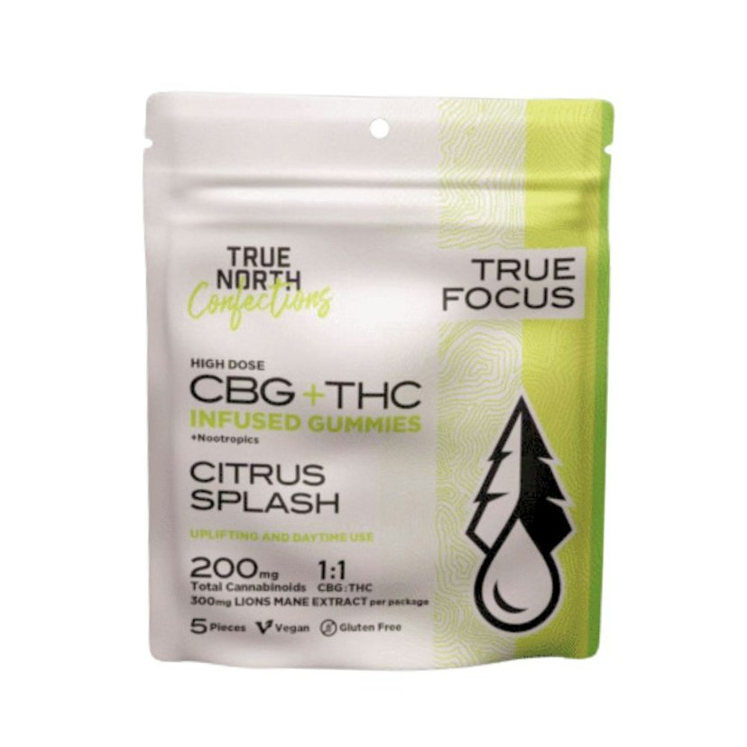 True North Collective 200mg 2:1:1 THC/CBG/CBN Gummies Citrus Splash