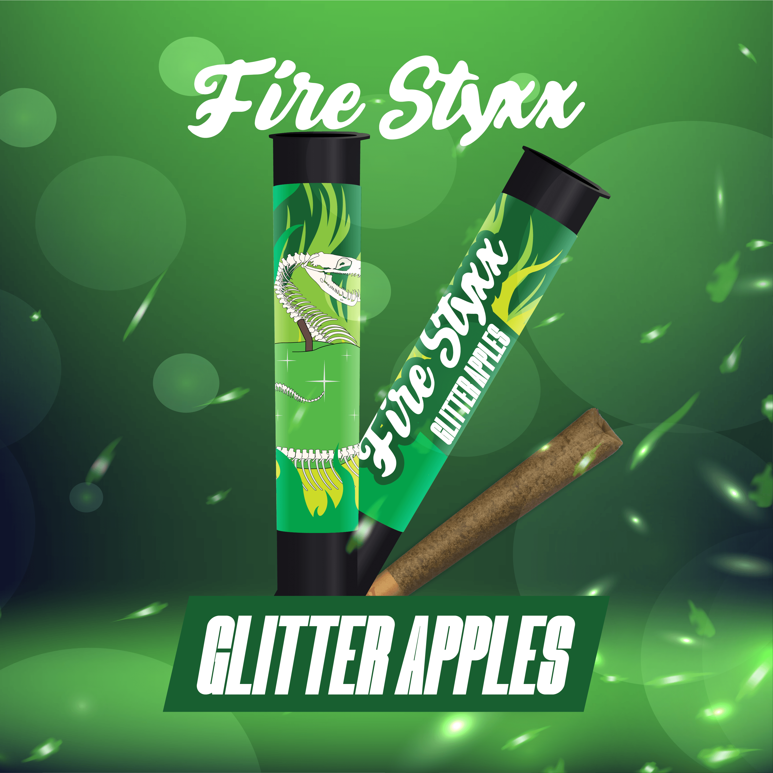 Product: Glorious Fire Styxx | Infused Pre-Roll - 1g - Glitter Apples