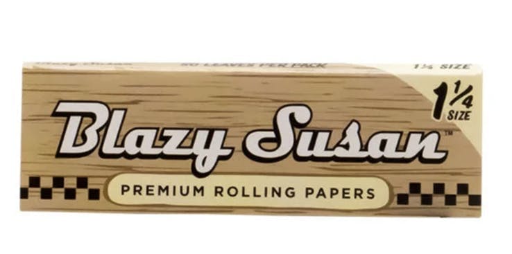 Blazy  Susan Unbleached Rolling Papers 1 1/4-1