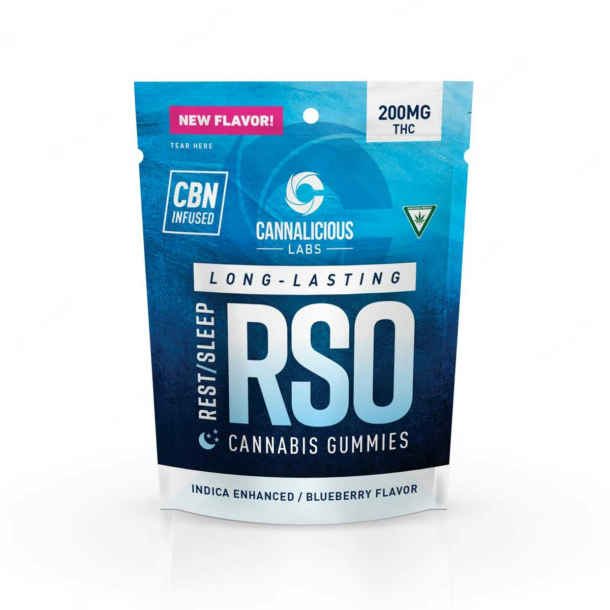 Cannalicious Labs | RSO Gummies - 200mg - Blueberry (Indica)