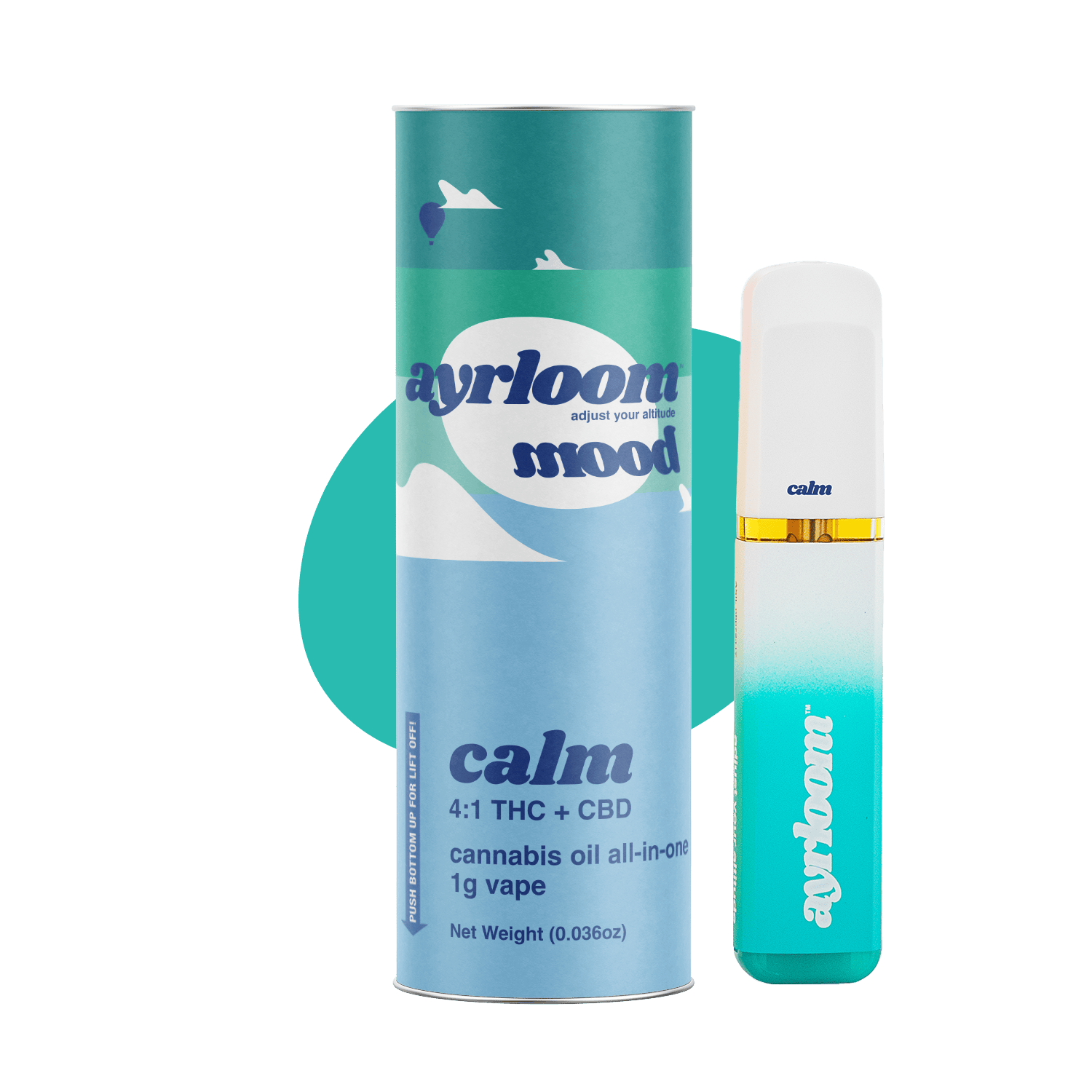 ayrloom Ayrloom | 1G Vape AIO | Calm 4:1 THC:CBD