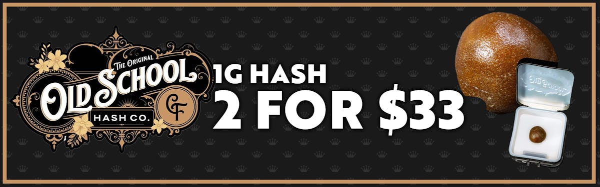 Old School Hash 1g 2/$33
