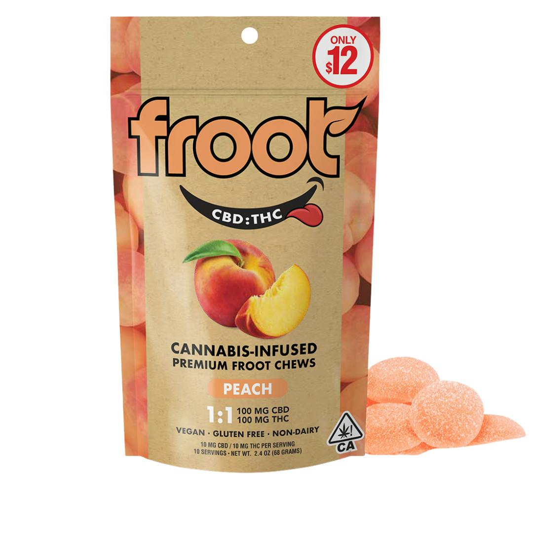 PEACH GUMMIES (1:1 CBD:THC)