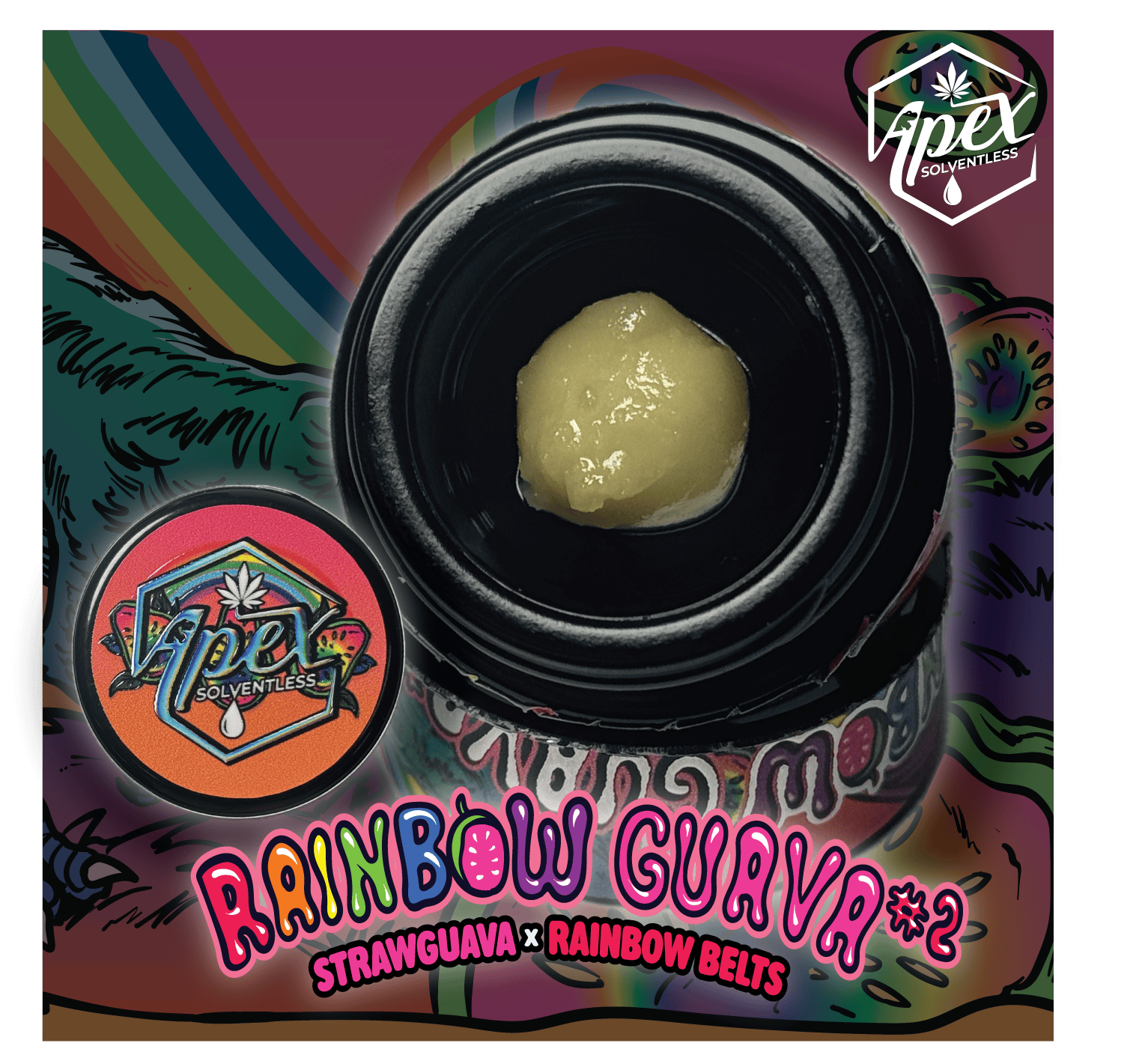 Apex - 1g Hash Rosin Tier 1 - Rainbow Guava #2