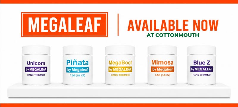 Cottonmouth Dispensary Megaleaf weed cannabis flower 