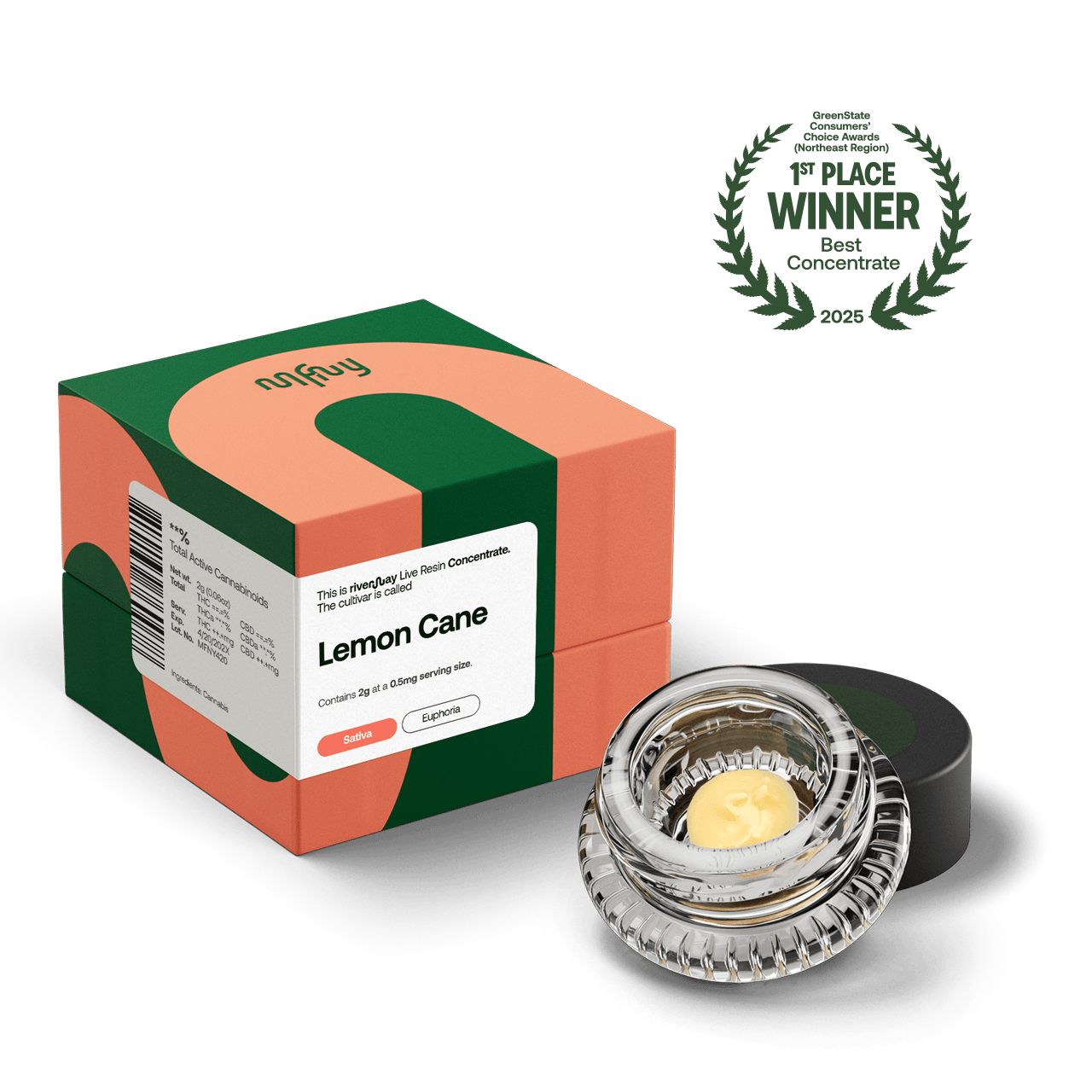 MFNY Lemon Cane | Live Resin | Badder - CONCENTRATES cannabis product, 2g