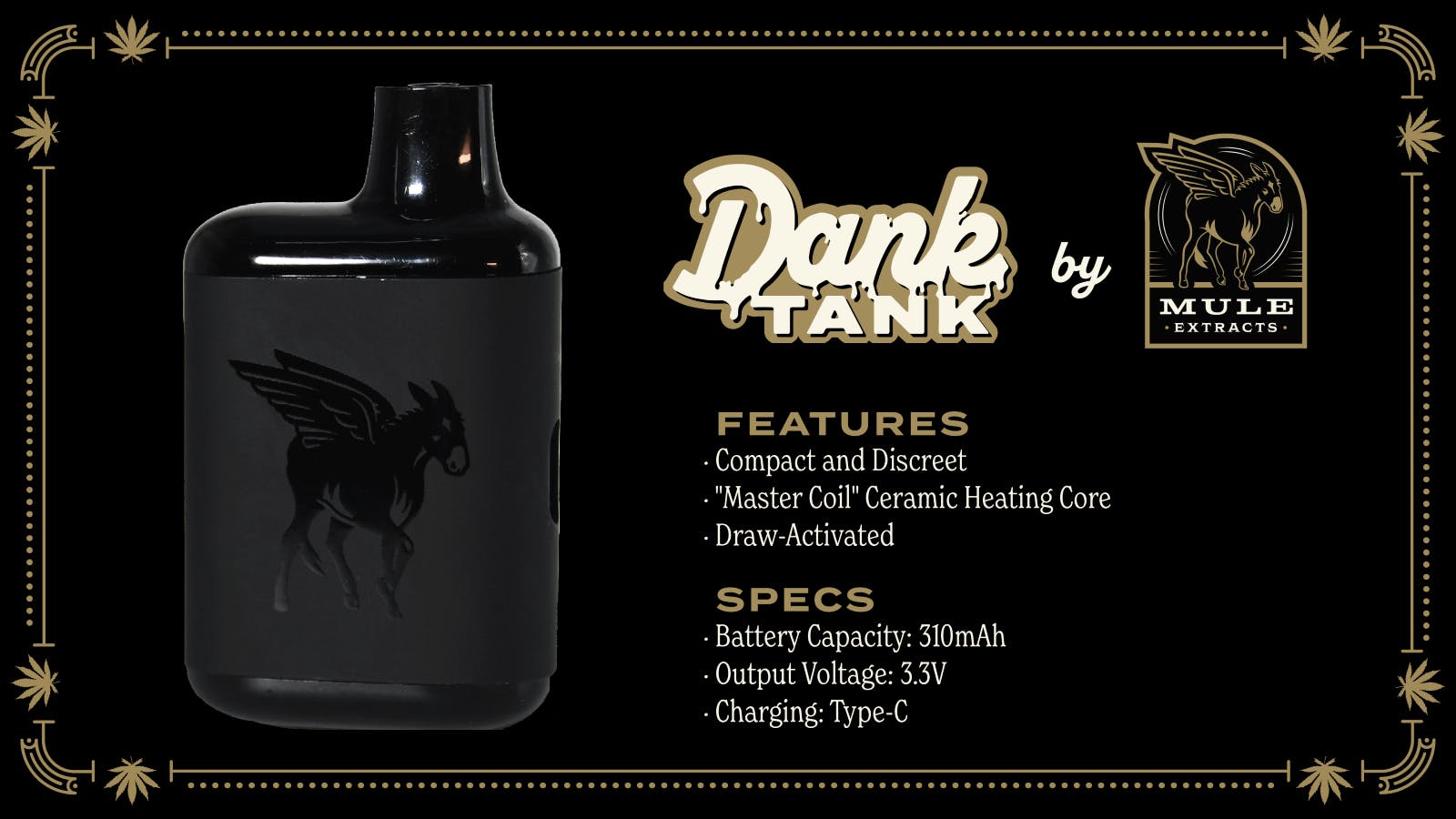 Mule Extracts | Gold Dust Live Resin All-In-One Vaporizer