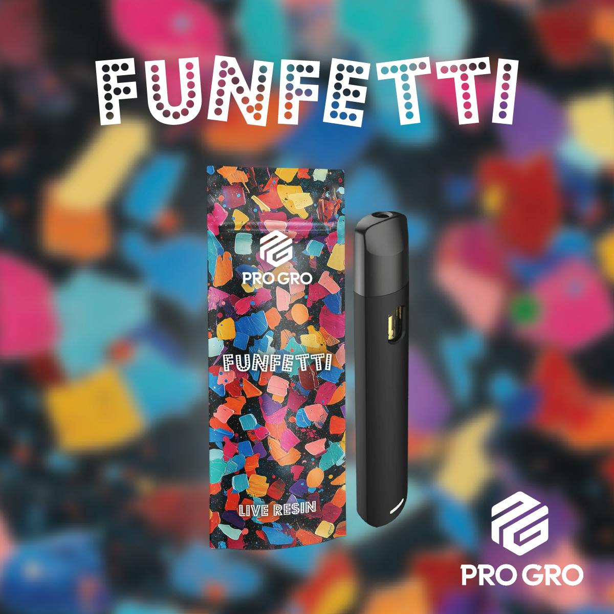 Pro Gro - 1g Live Resin Disposable - Funfetti