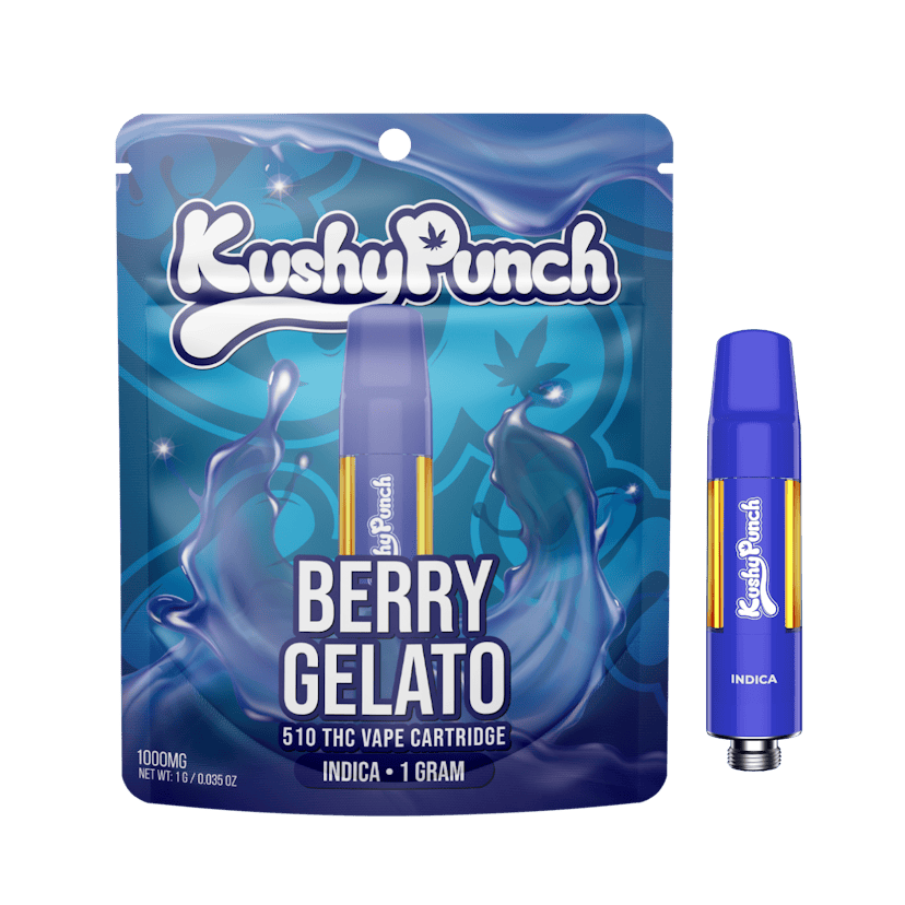 1G Kushy Punch 510 Vape Cart - Berry Gelato