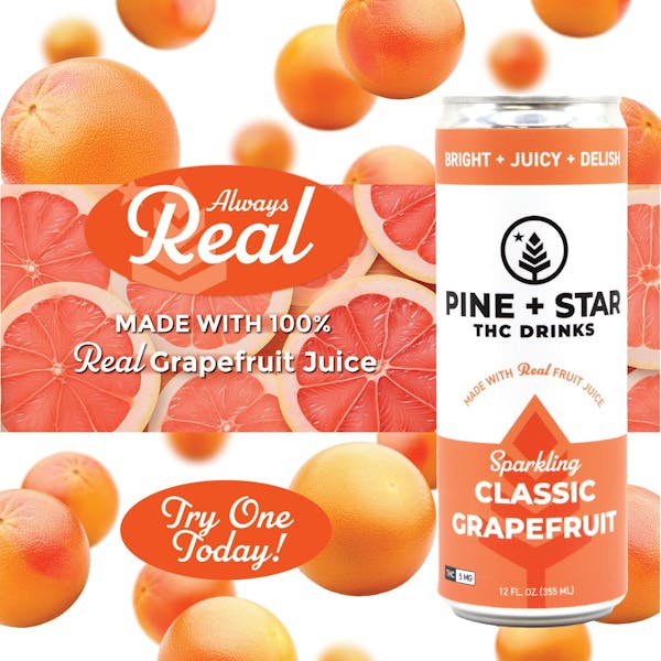 Grapefruit - 5mg Sparkling Drink - Pine and Star