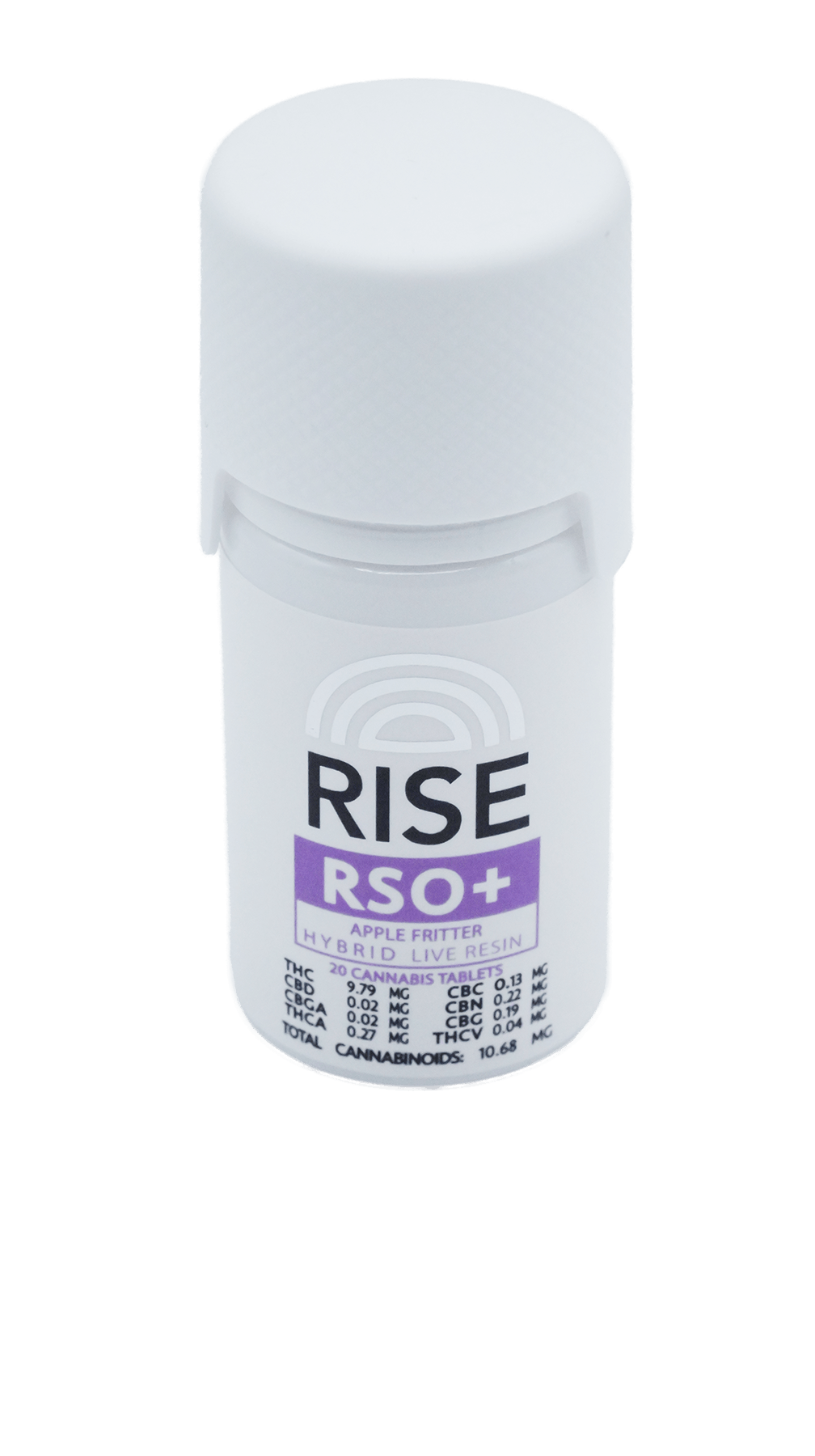 Product: RISE | RSO + Apple Fritter | Infused Edible Tablets | 10mgTHC | 20count