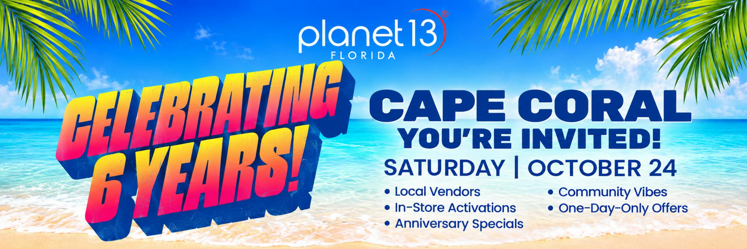 Celebrating 6 Years! Saturday, October 24th: Local vendors, in-store activations, anniversary specials, and one-day-only offers.