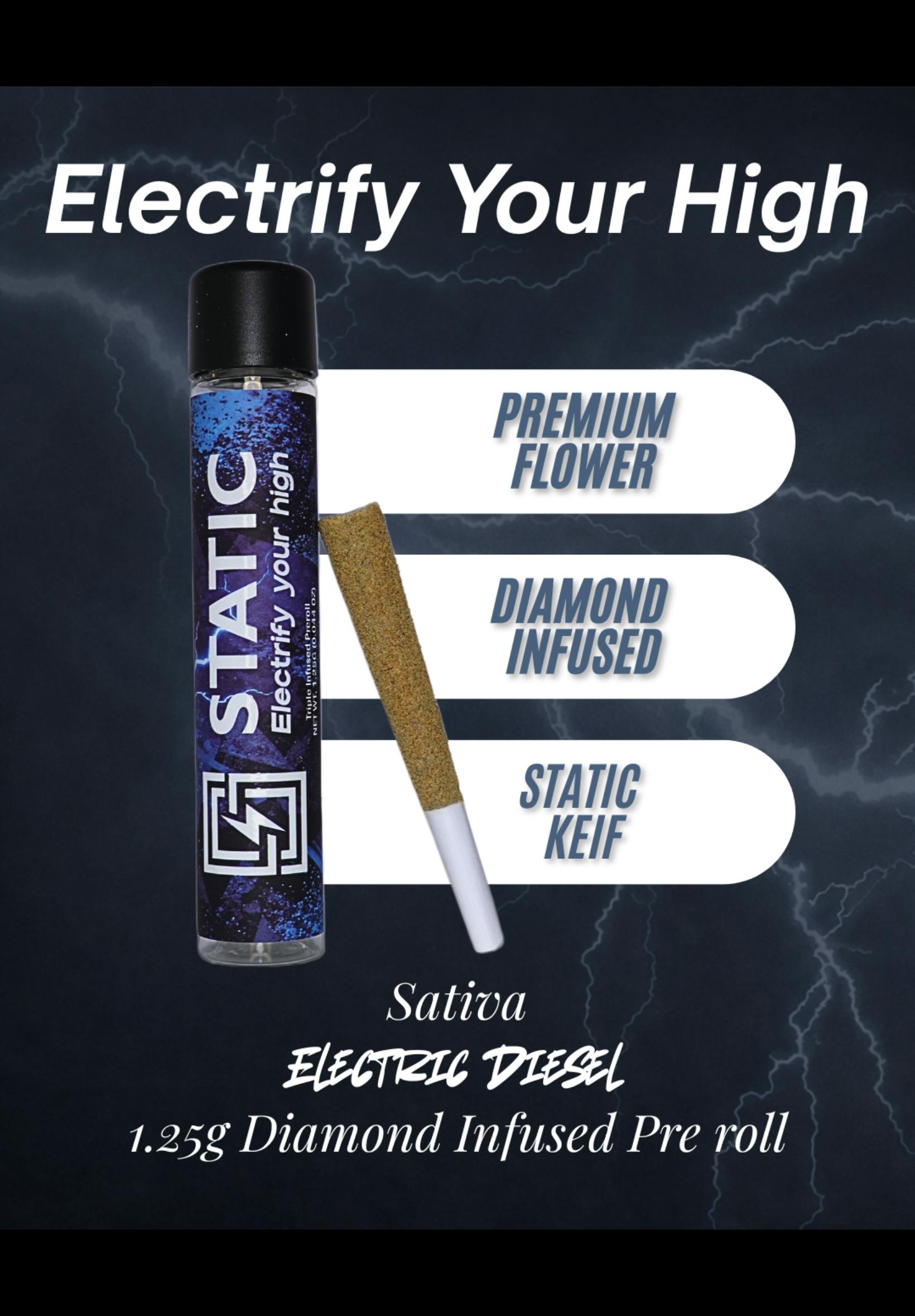 Static | Electric Disesel | Infused Preroll