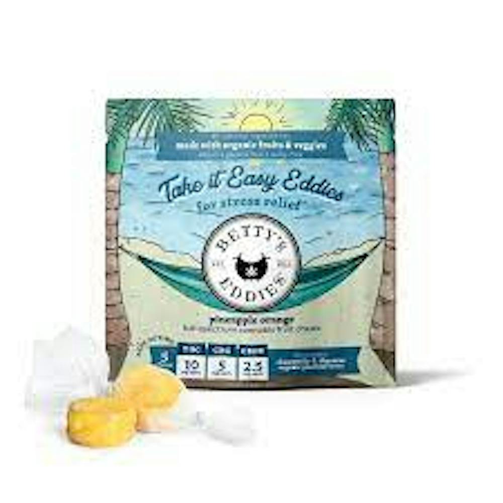 Product Take It Easy Eddies Pineapple Orange Chews 10-pack