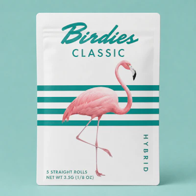 Birdies - 5 Pack .7g Prerolls - Classic Hybrid - PRE_ROLLS by Birdies at King of Budz