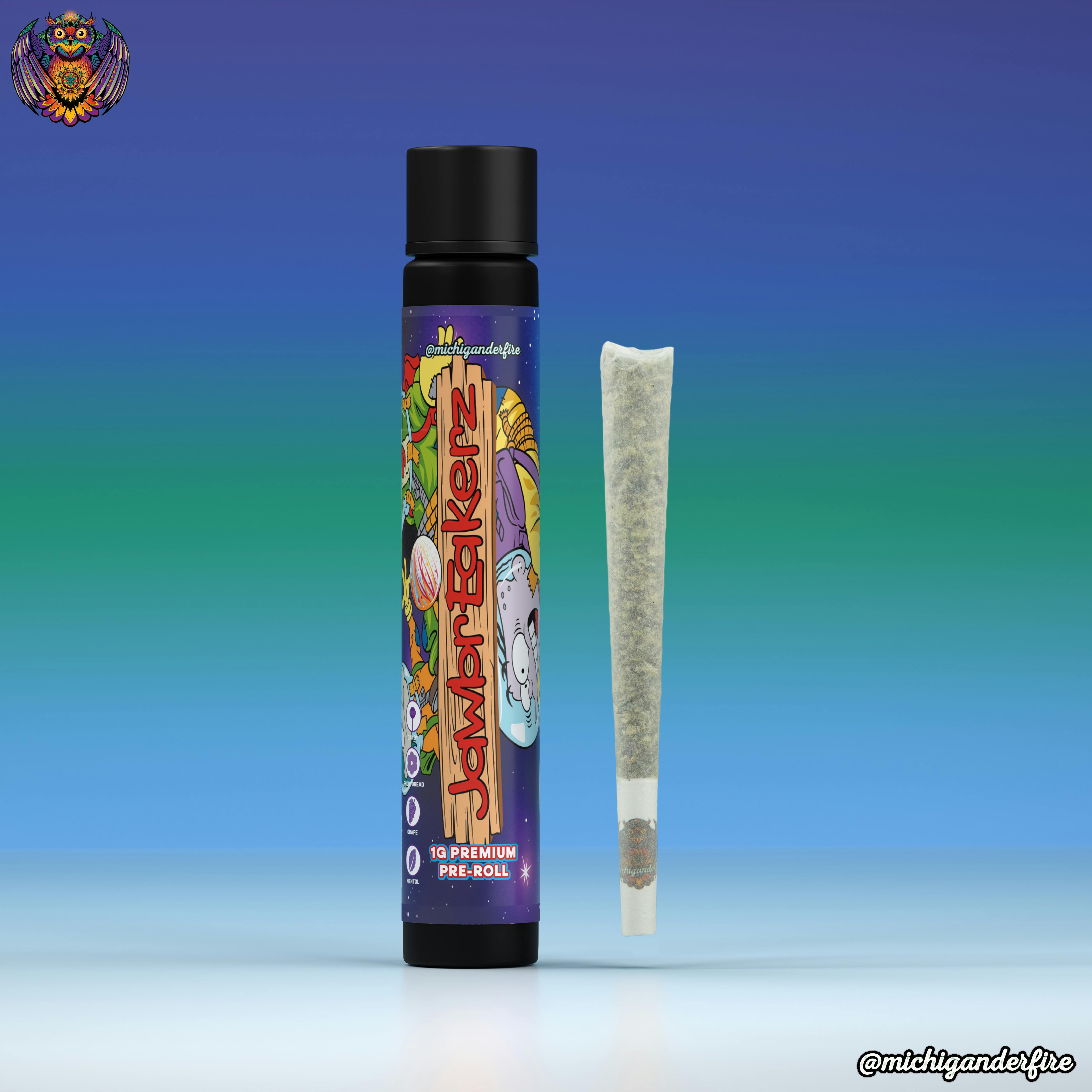Michigander Fire MICHIGANDER FIRE | JAWBREAKERZ | PRE ROLL INDICA/HYBRID — PRE_ROLLS