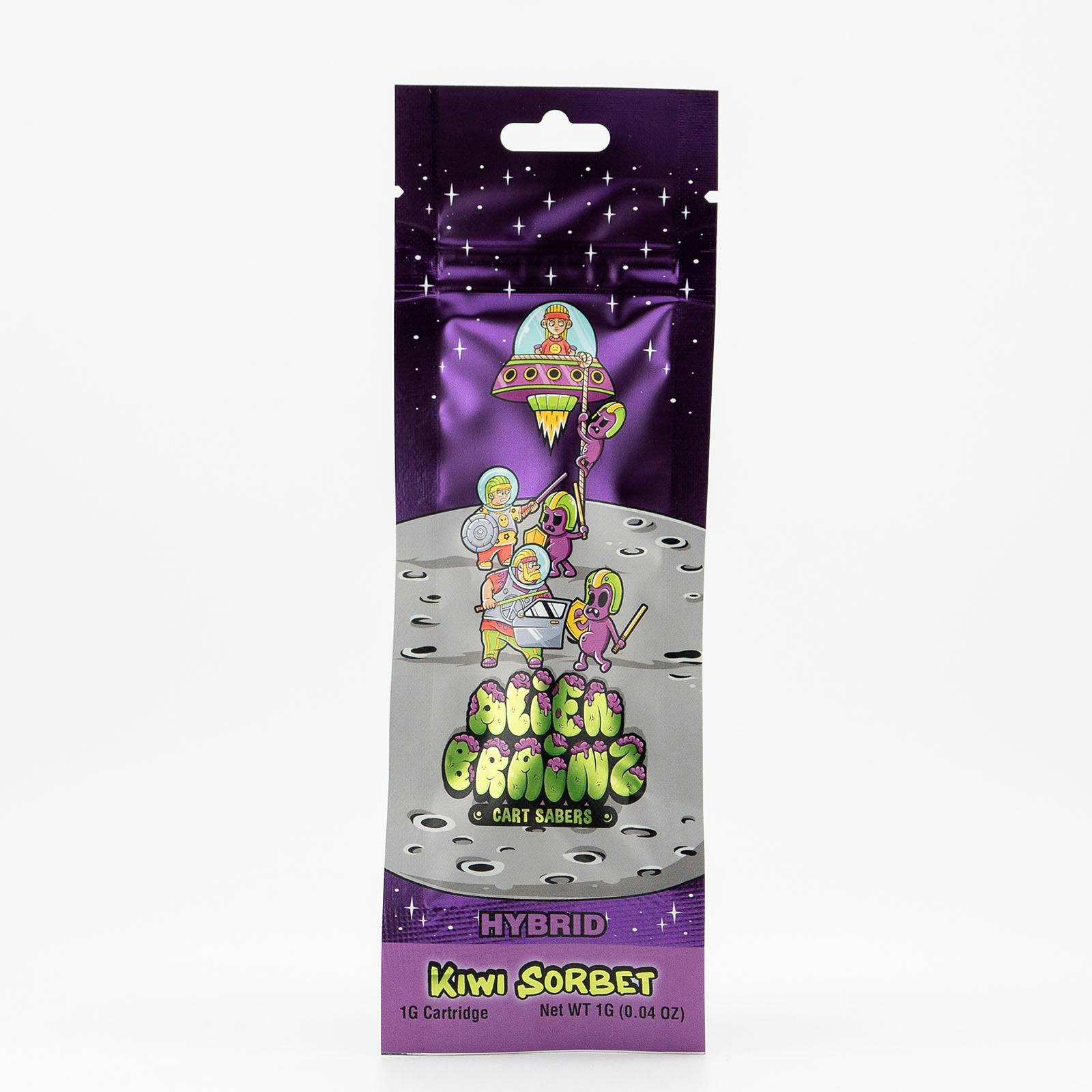 Alien Brainz - 1g Cart - Kiwi Sorbet