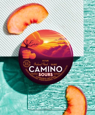 Product CL Kiva Camino Gummies - Orchard Peach 1:1 (THC:CBD) 100mg