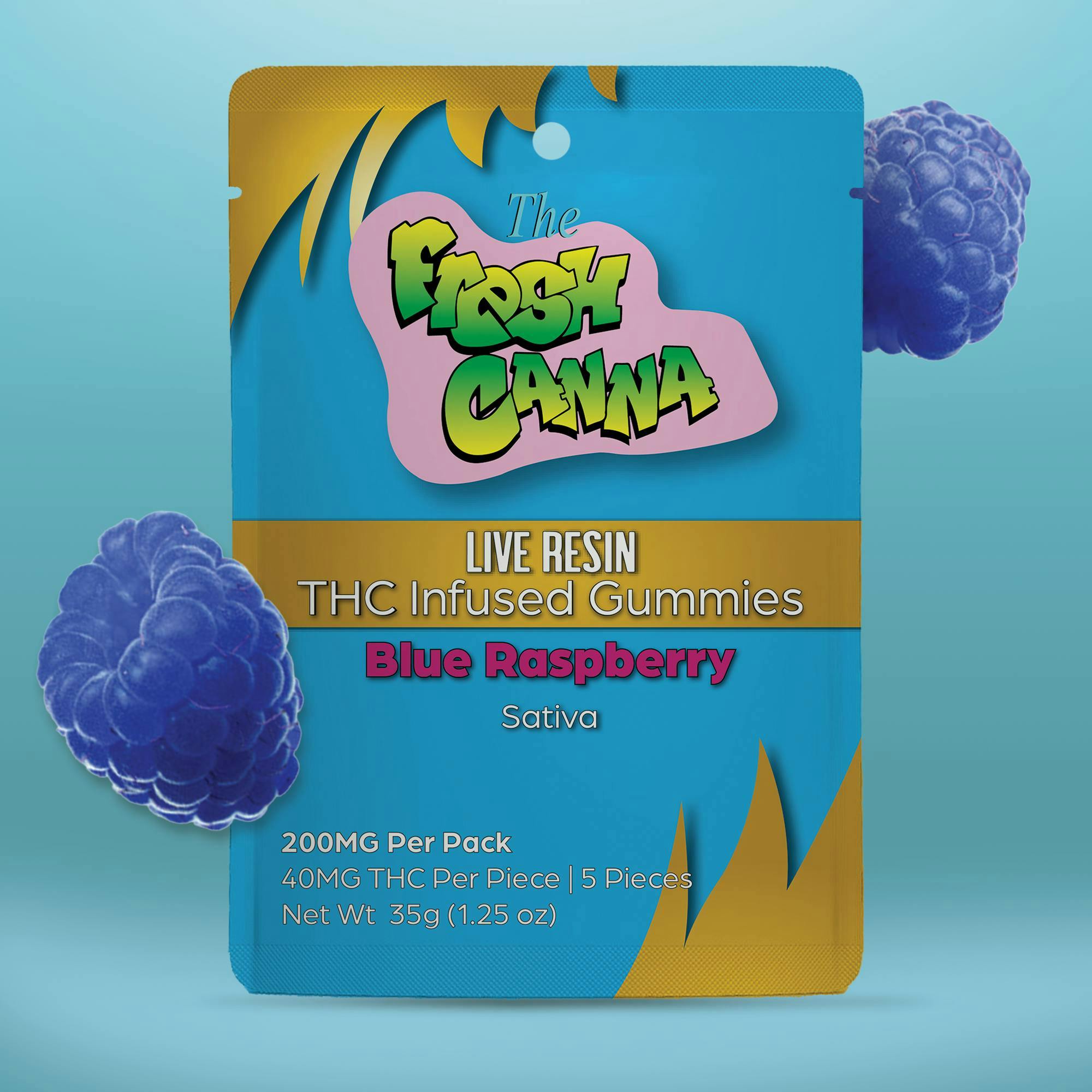 Blue Raspberry Resin Gummies
