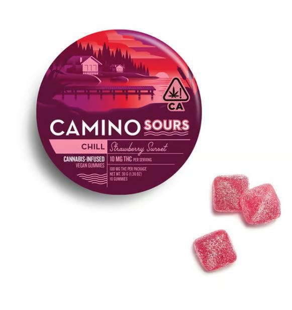 Sour Strawberry Sunset Chill Gummies | 100mg | PurLife (Alamogordo