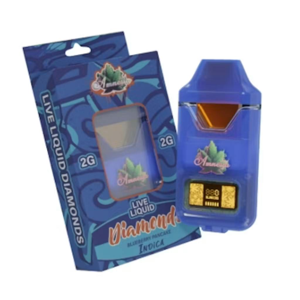 Amnesia - 2g Liquid Diamond Disposable - Blueberry Pancake