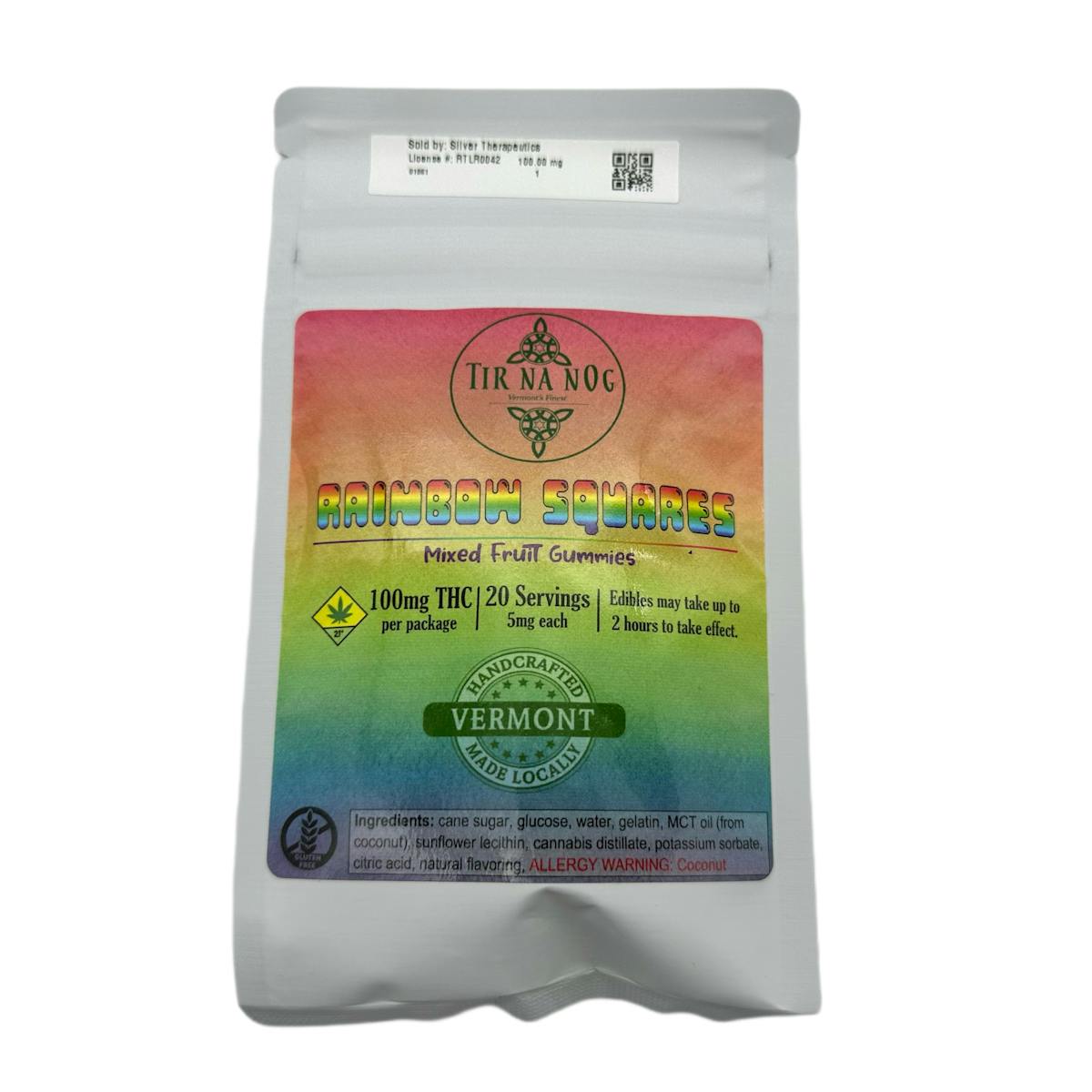 Image of Rainbow Squares | 100mg THC